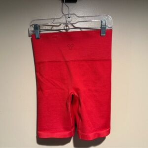 🔴5/$25 Seamless High-Waist Red Women’s Bike Shorts